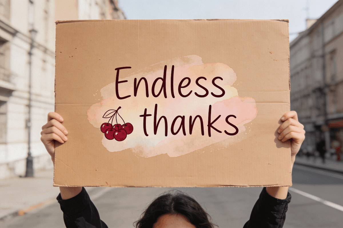 Thankful sign